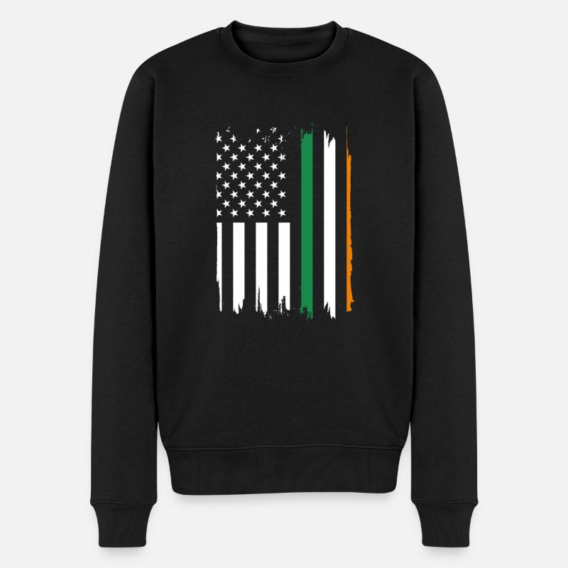 Drôle d’irlandais Irlande cadeau - Pull Premium bio Homme - noir