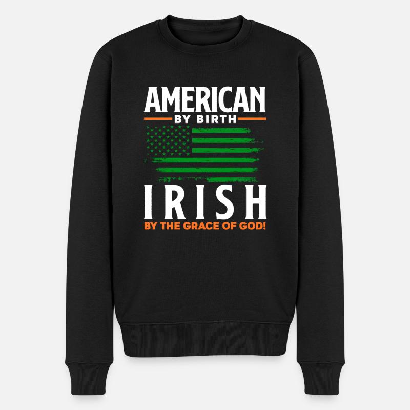 Drôle d’irlandais Irlande cadeau - Pull Premium bio Homme - noir