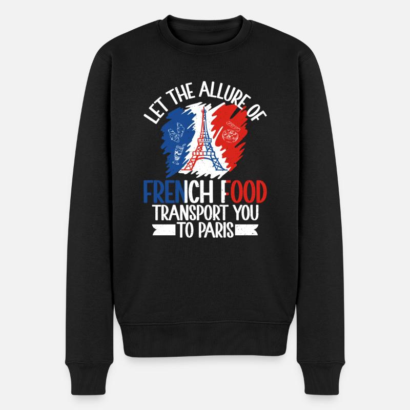Cadeaux de cuisine française - Pull Premium bio Homme - noir