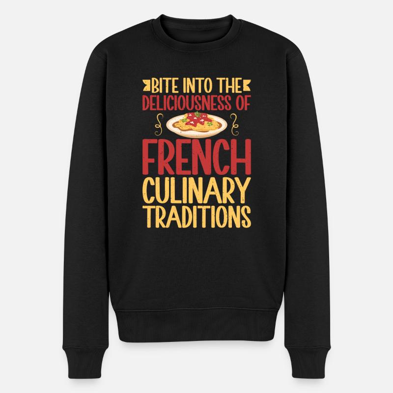 Cadeaux culinaires français - Pull Premium bio Homme - noir