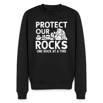 Géologie Pierre Chasse Agate Chasseur Pierre Collecte - Pull Premium bio Homme - noir - Devant - Nico (187cm)