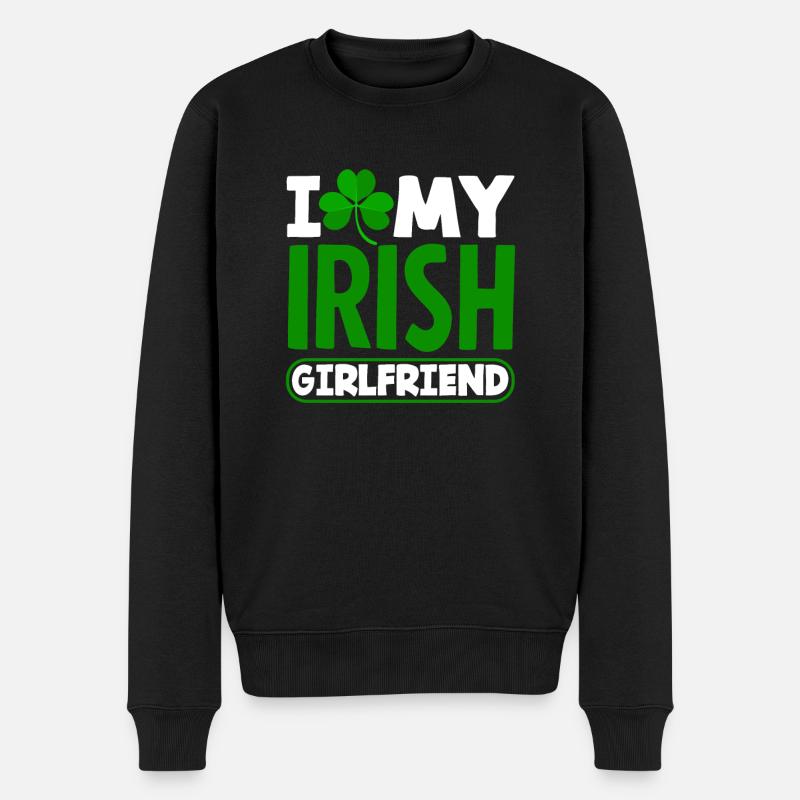 Drôle d’irlandais Irlande cadeau - Pull Premium bio Homme - noir