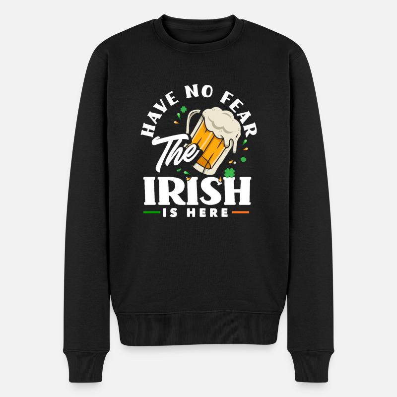Drôle d’irlandais Irlande cadeau - Pull Premium bio Homme - noir