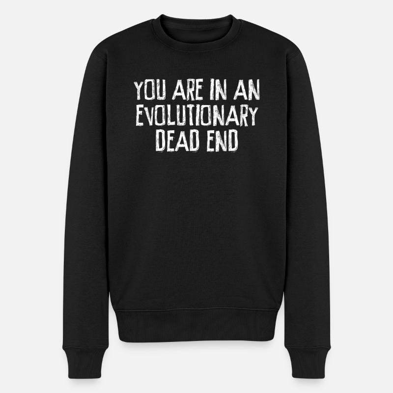 Darwinisme Misanthrope Darwin - Pull Premium bio Homme - noir