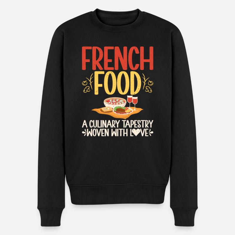 Cadeaux culinaires français - Pull Premium bio Homme - noir