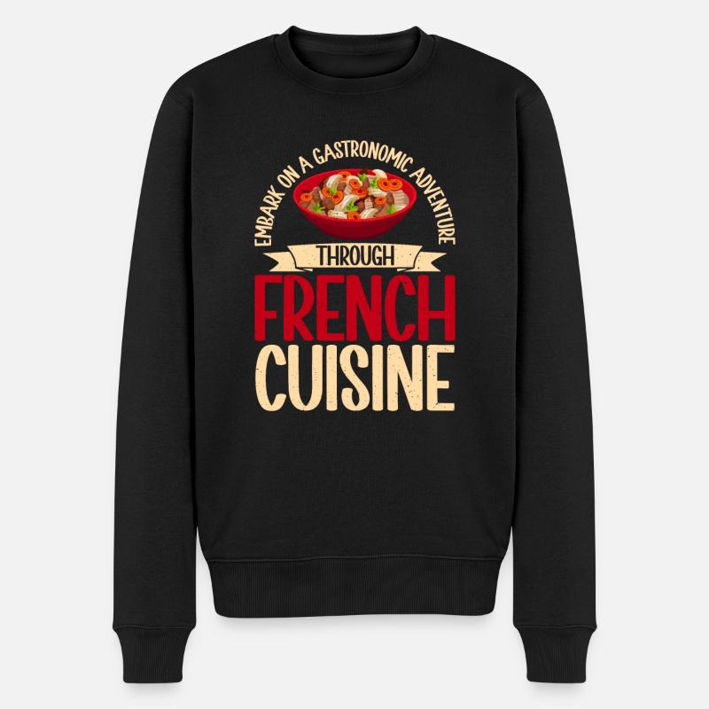 Cadeaux culinaires français - Pull Premium bio Homme - noir
