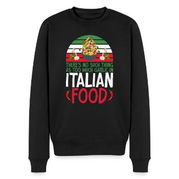 Italian Food Gifts - Männer Premium Bio Pullover - Schwarz - Vorne - Nico (187cm)