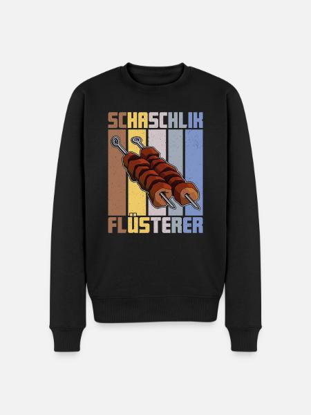 Shashlik Whisperer Retro Russia Meat - Men's Premium Organic Jumper - black
