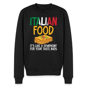 Italian Food Gifts - Männer Premium Bio Pullover - Schwarz - Vorne - Nico (187cm)