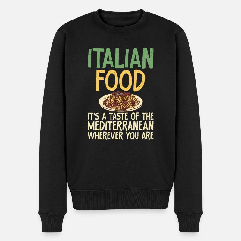 Cadeaux de cuisine italienne - Pull Premium bio Homme - noir
