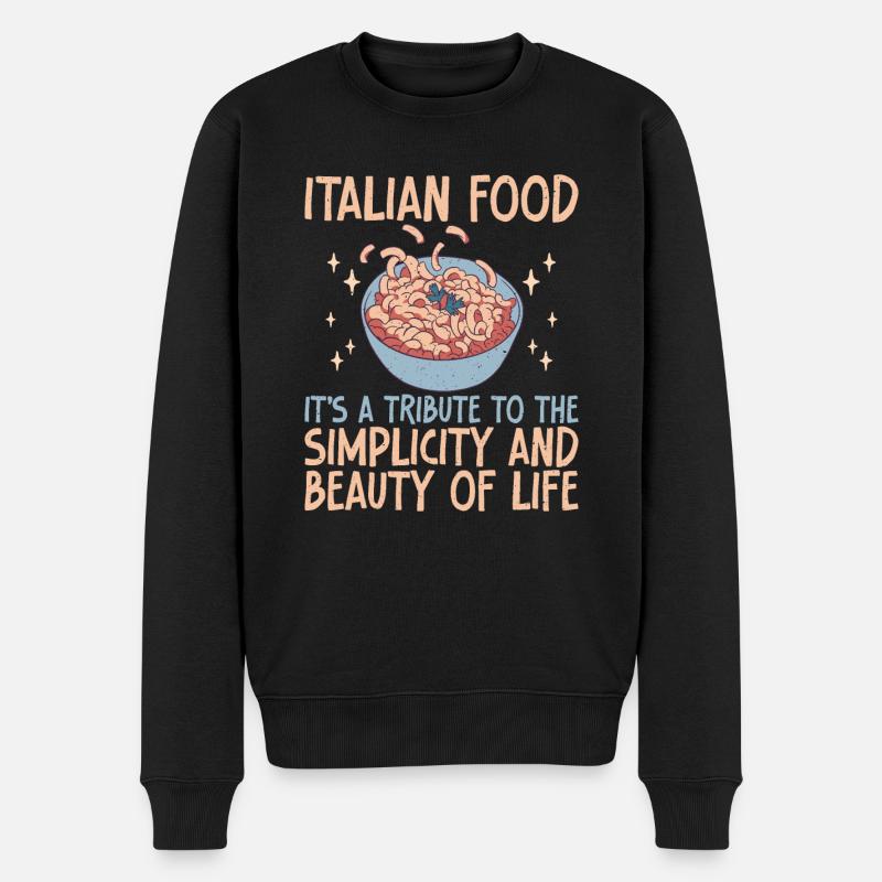 Cadeaux de cuisine italienne - Pull Premium bio Homme - noir