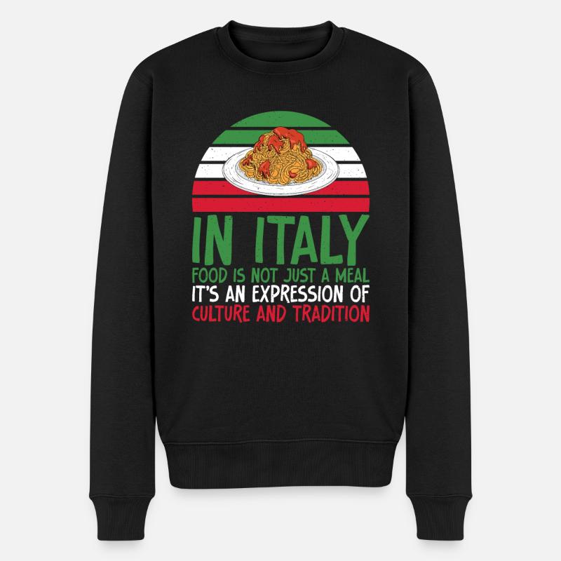 Cadeaux de cuisine italienne - Pull Premium bio Homme - noir