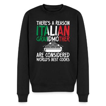 Italian Food Gifts - Männer Premium Bio Pullover - Schwarz - Vorne - Nico (187cm)