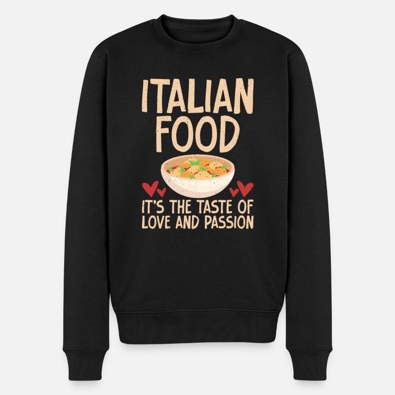 Cadeaux de cuisine italienne - Pull Premium bio Homme - noir