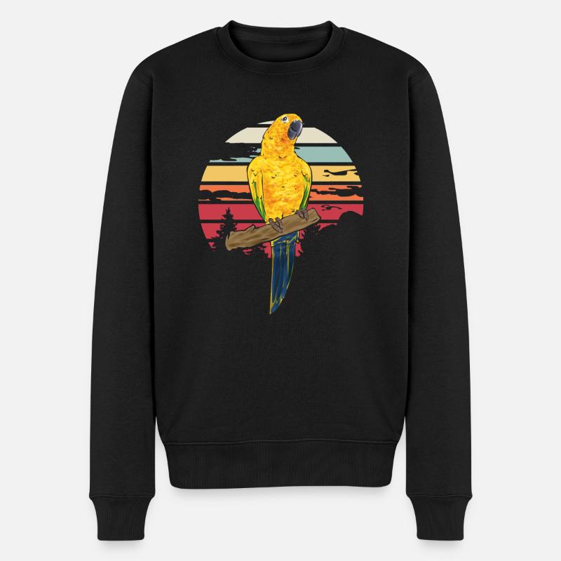 Perruche Perroquet Perruche Oiseau - Pull Premium bio Homme - noir
