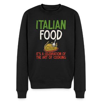 Italian Food Gifts - Männer Premium Bio Pullover - Schwarz - Vorne - Nico (187cm)