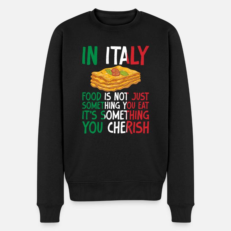Cadeaux de cuisine italienne - Pull Premium bio Homme - noir