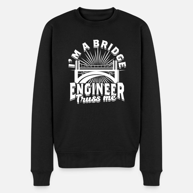 Bridge Engineer Civil Engineering - Men's Premium Organic Jumper - black