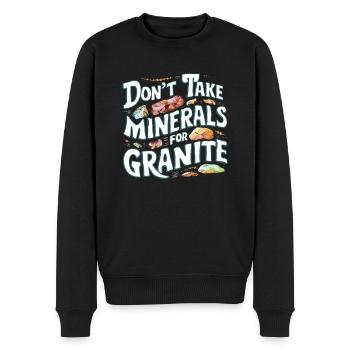 Géologie Pierre Chasse Agate Chasseur Pierre Collecte - Pull Premium bio Homme - noir - Devant - Nico (187cm)