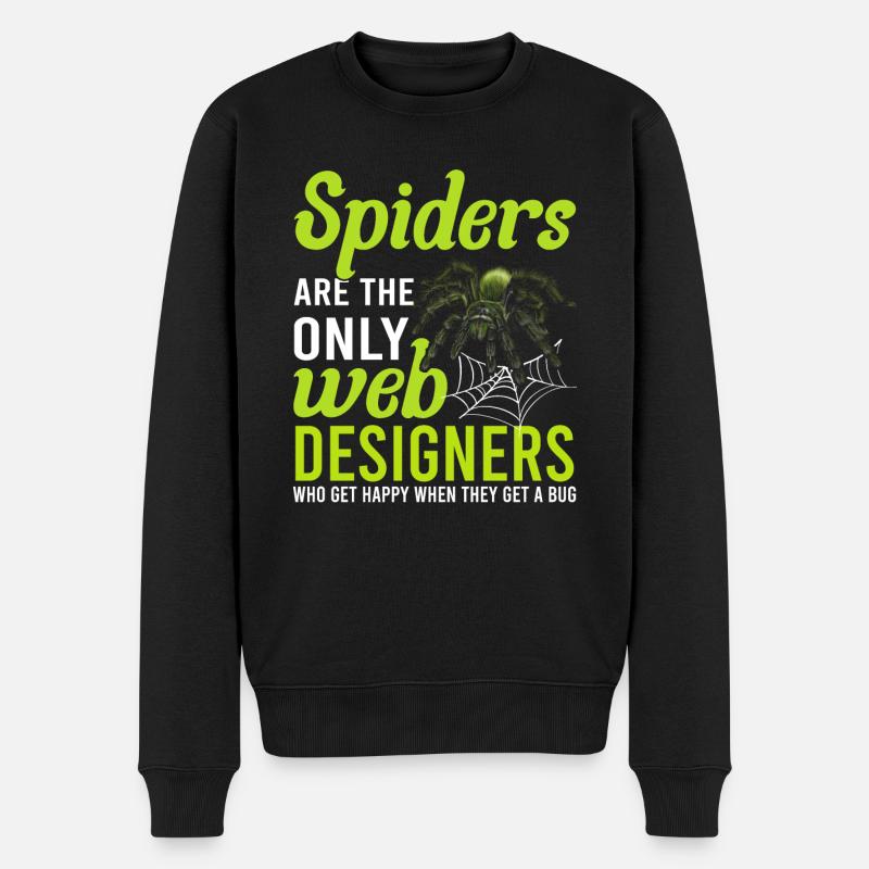 Tarentule Terrarium Amphibian Spider - Pull Premium bio Homme - noir