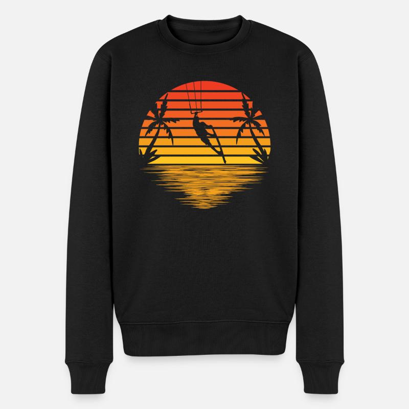 Kitesurf - Pull Premium bio Homme - noir
