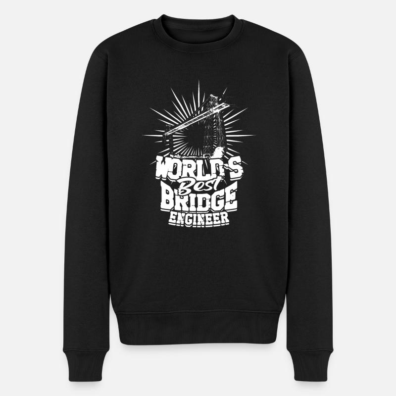 Bridge Engineer Civil Engineering - Men's Premium Organic Jumper - black