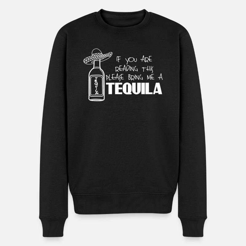 Tequila Tequilas Mexiko - Männer Premium Bio Pullover - Schwarz
