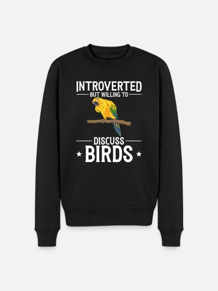 Parakeet Parrot Parakeet Bird - Men's Premium Organic Jumper - black
