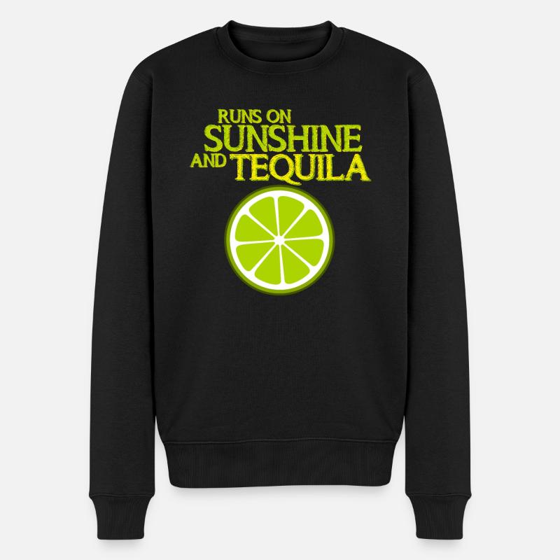 Tequila Lime Tequila Mexique - Pull Premium bio Homme - noir