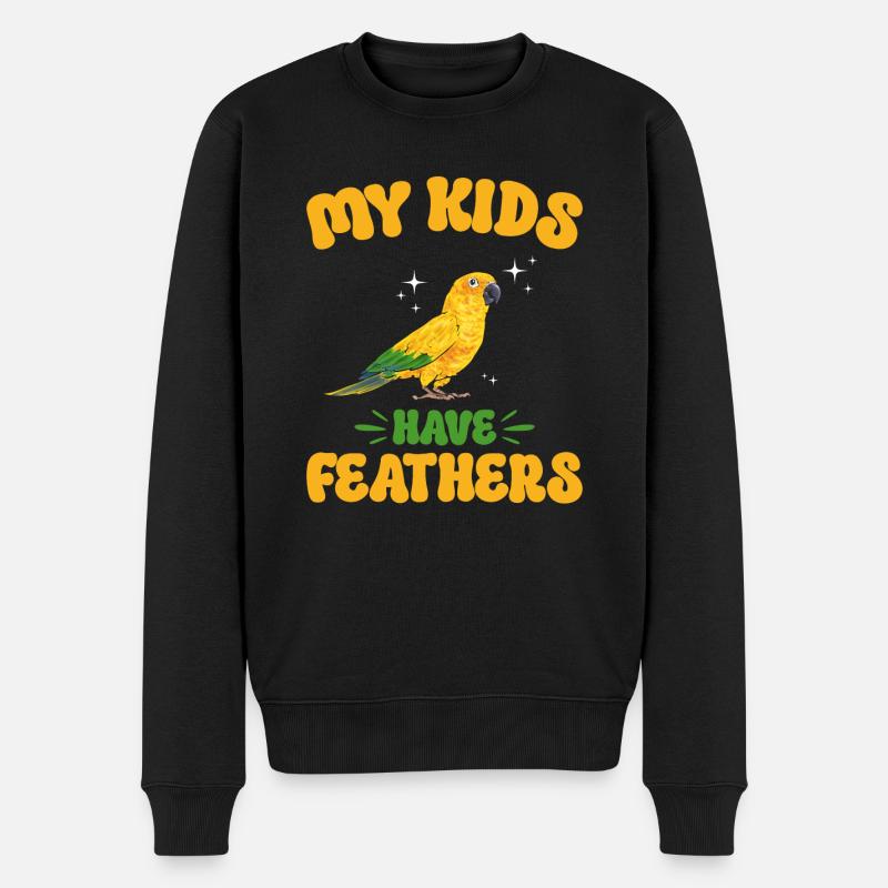Perruche Perroquet Perruche Oiseau - Pull Premium bio Homme - noir