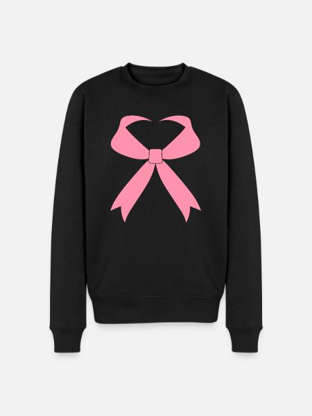 Breast Cancer Awareness - Men's Premium Organic Jumper - black