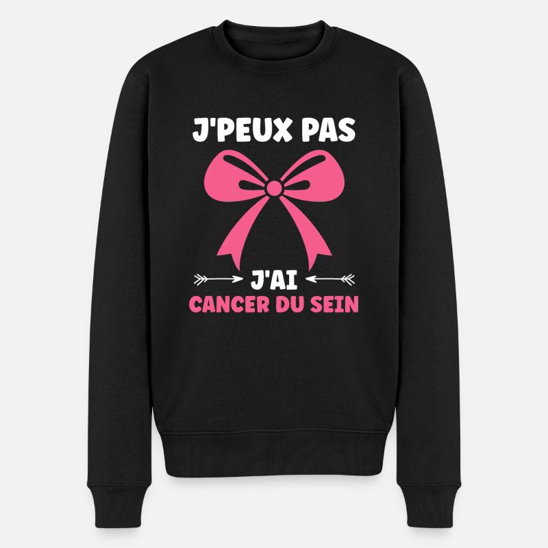 Sensibilisation cancer du sein - Pull Premium bio Homme - noir