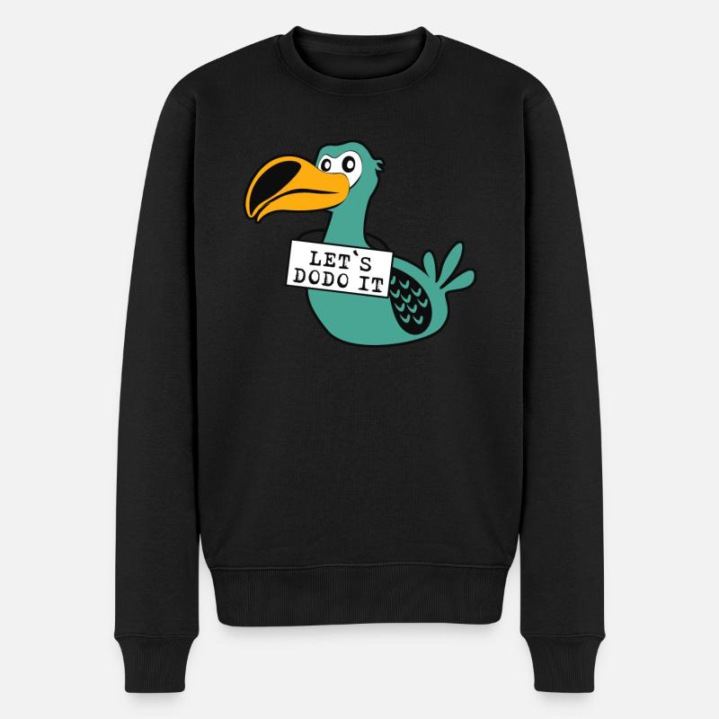 Lets Do it Dodo - Männer Premium Bio Pullover - Schwarz