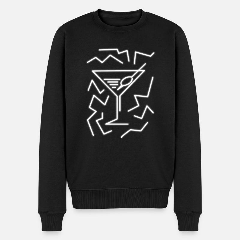Olives Martini - Pull Premium bio Homme - noir