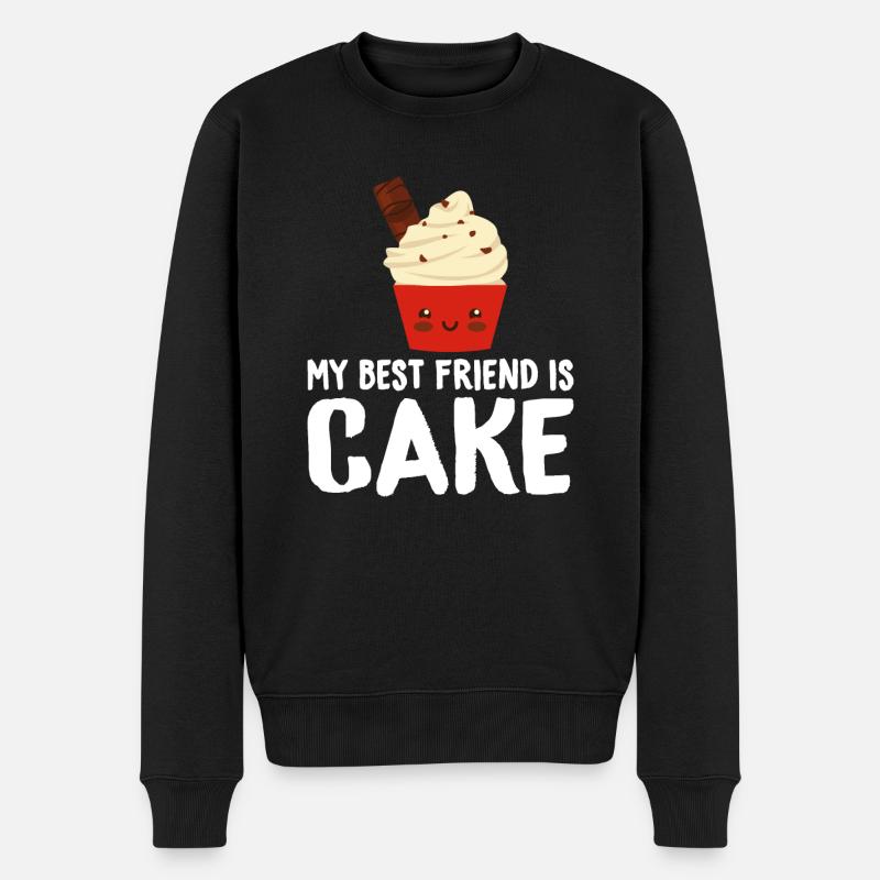Cake Lover Cake Gift - Männer Premium Bio Pullover - Schwarz