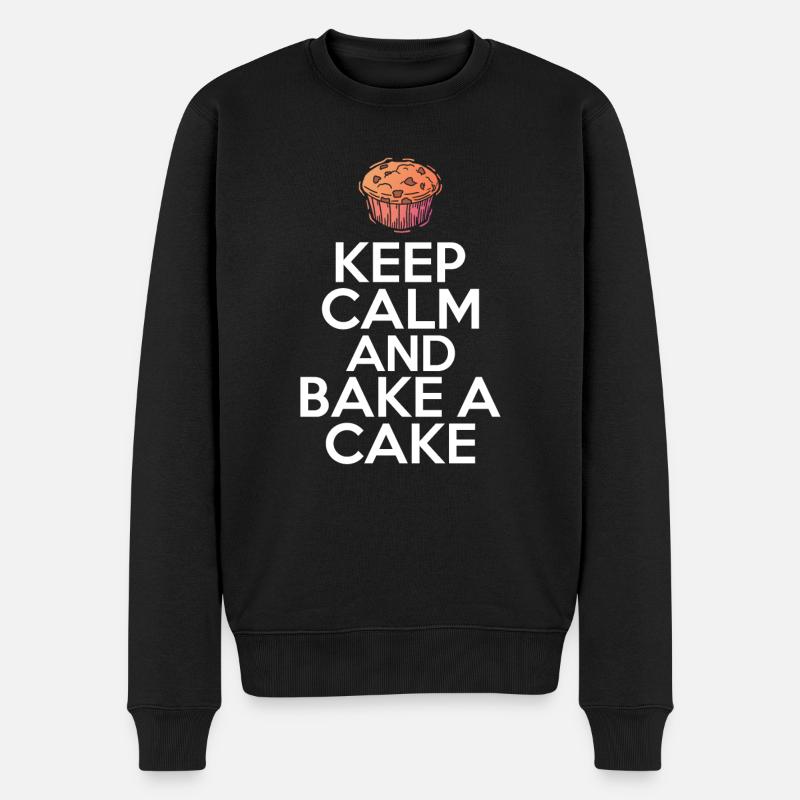 Cake Lover Cake Gift - Männer Premium Bio Pullover - Schwarz