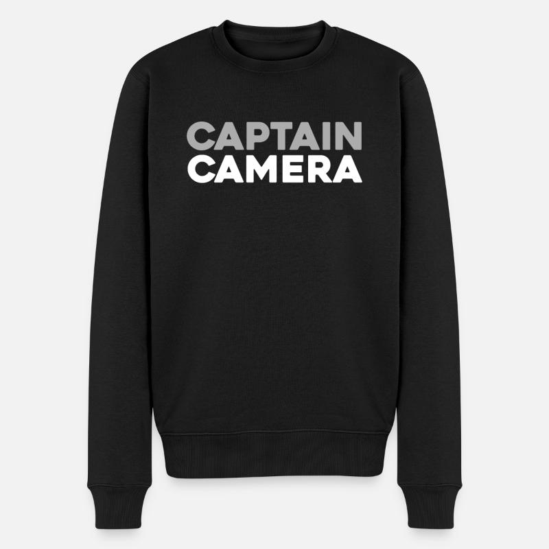 Fotograf Fotografie Kamera - Männer Premium Bio Pullover - Schwarz
