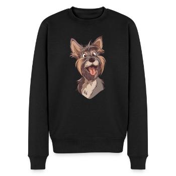 Berger De Picardie | französischer Schäferhund - Männer Premium Bio Pullover - Schwarz - Vorne - Nico (187cm)