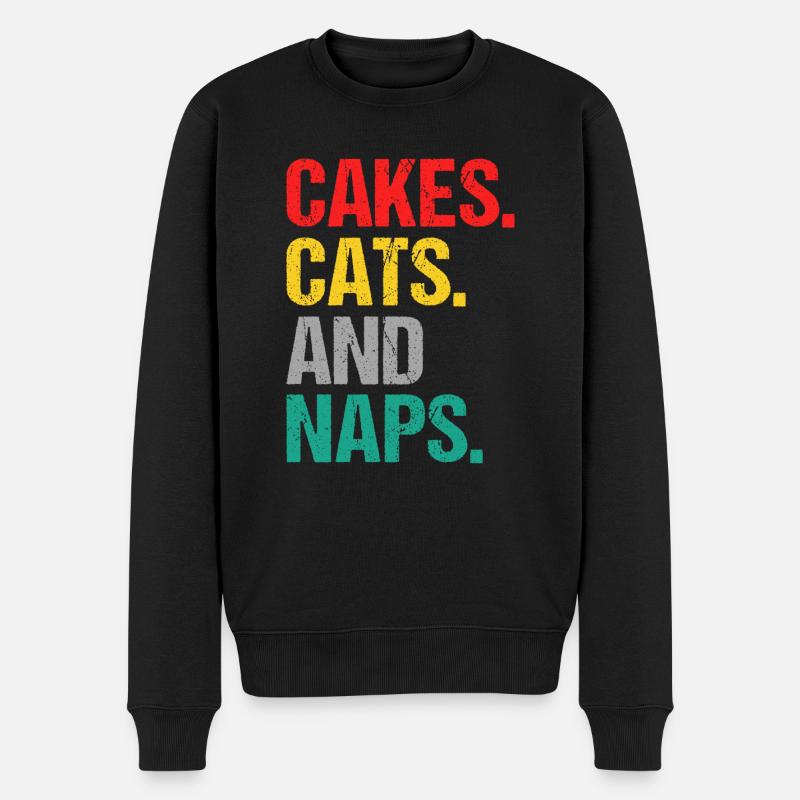 Cake Lover Cake Gift - Männer Premium Bio Pullover - Schwarz