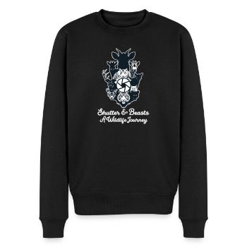 Wildlife Photographer Shutter Beasts A Journey - Men's Premium Organic Jumper - black - Front - Nico (187cm)