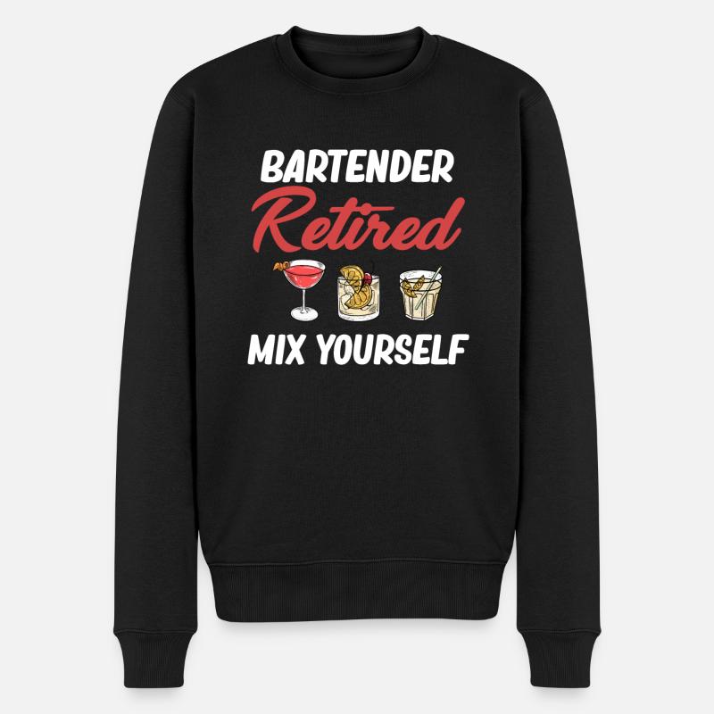 Barman Retraité Mix Yourself Mixologue - Pull Premium bio Homme - noir