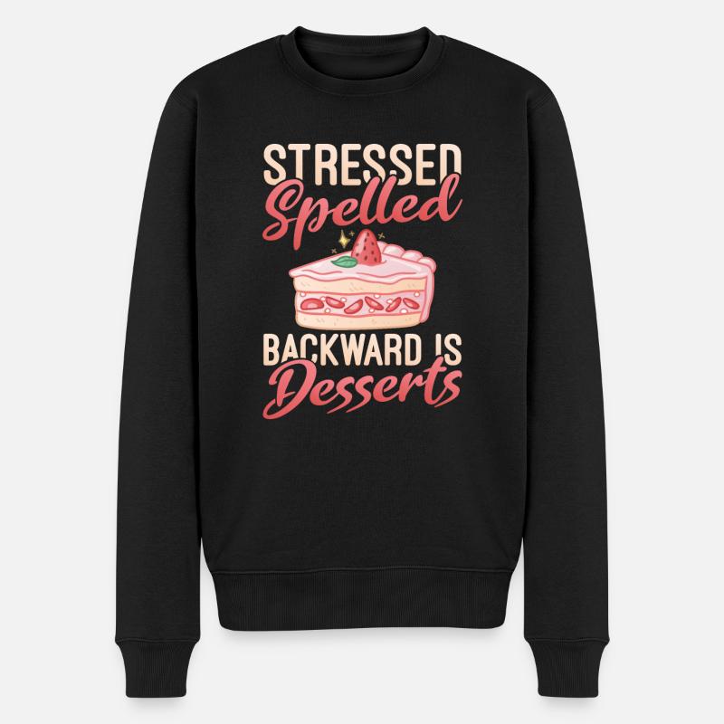 Cake Lover Cake Gift - Männer Premium Bio Pullover - Schwarz