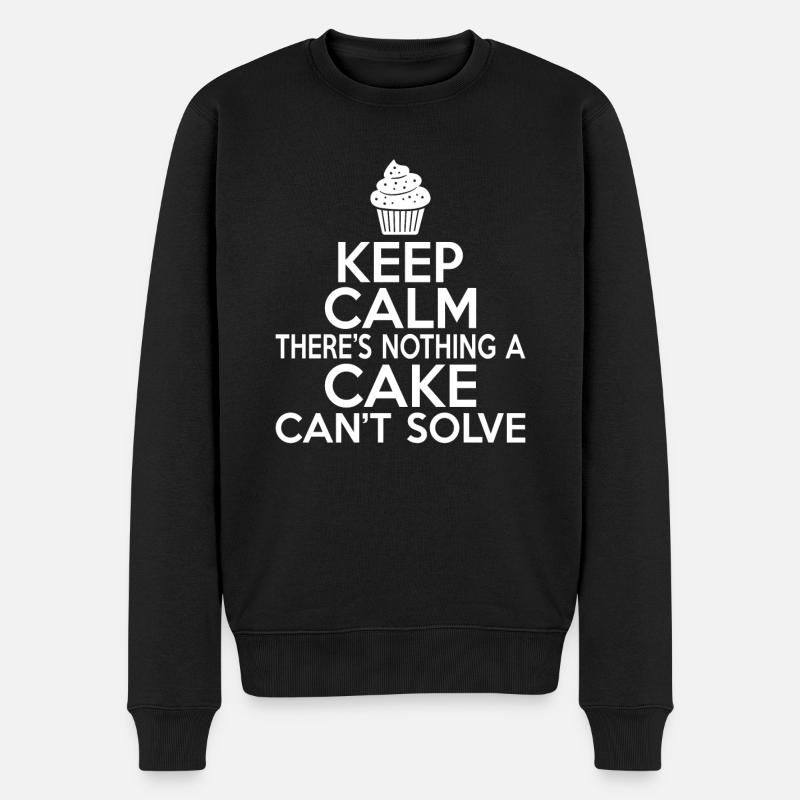 Cake Lover Cake Gift - Männer Premium Bio Pullover - Schwarz