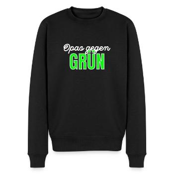 T-shirt Grand-père contre Vert Ironique - Pull Premium bio Homme - noir - Devant - Nico (187cm)