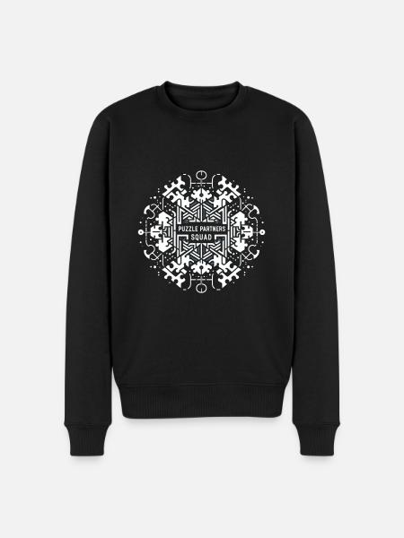 Puzzle Partners Squad 4 - Men's Premium Organic Jumper - black