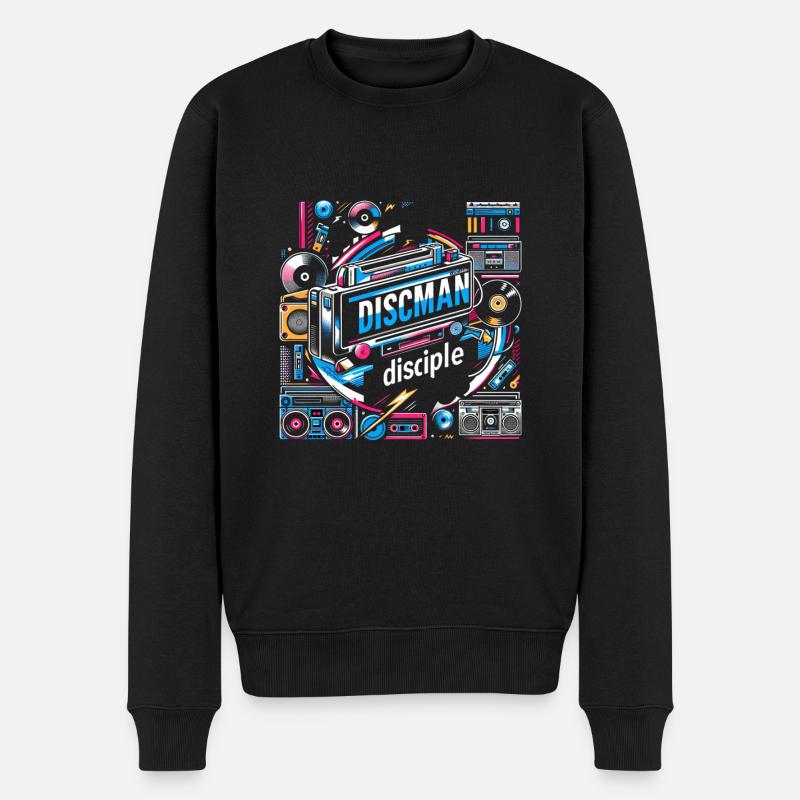 Discman Disciple - Pull Premium bio Homme - noir
