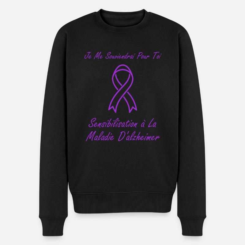 Sensibilisation à la maladie d’Alzheimer - Pull Premium bio Homme - noir