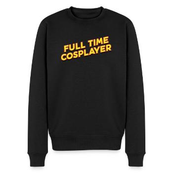 Full-time Cosplayer Funny Costume Medieval - Men's Premium Organic Jumper - black - Front - Nico (187cm)