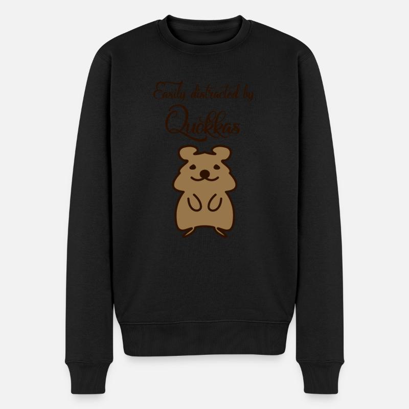 Quokka Quokkas - Pull Premium bio Homme - noir