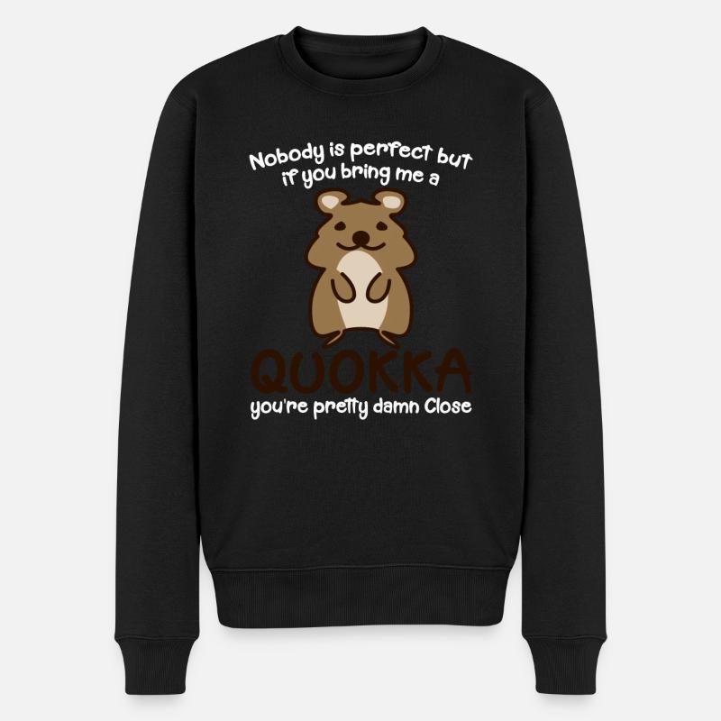 Quokkas Quokka mignon - Pull Premium bio Homme - noir